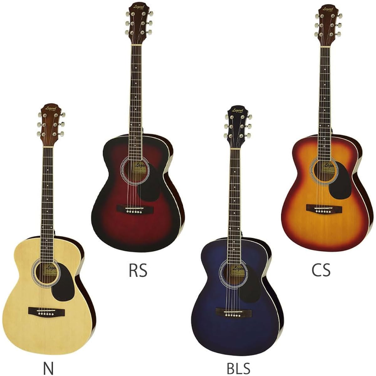 LEGEND FG-15 Acoustic Guitar Beginner 12-piece Set BLS FG15 000 Size Folk Size Legend