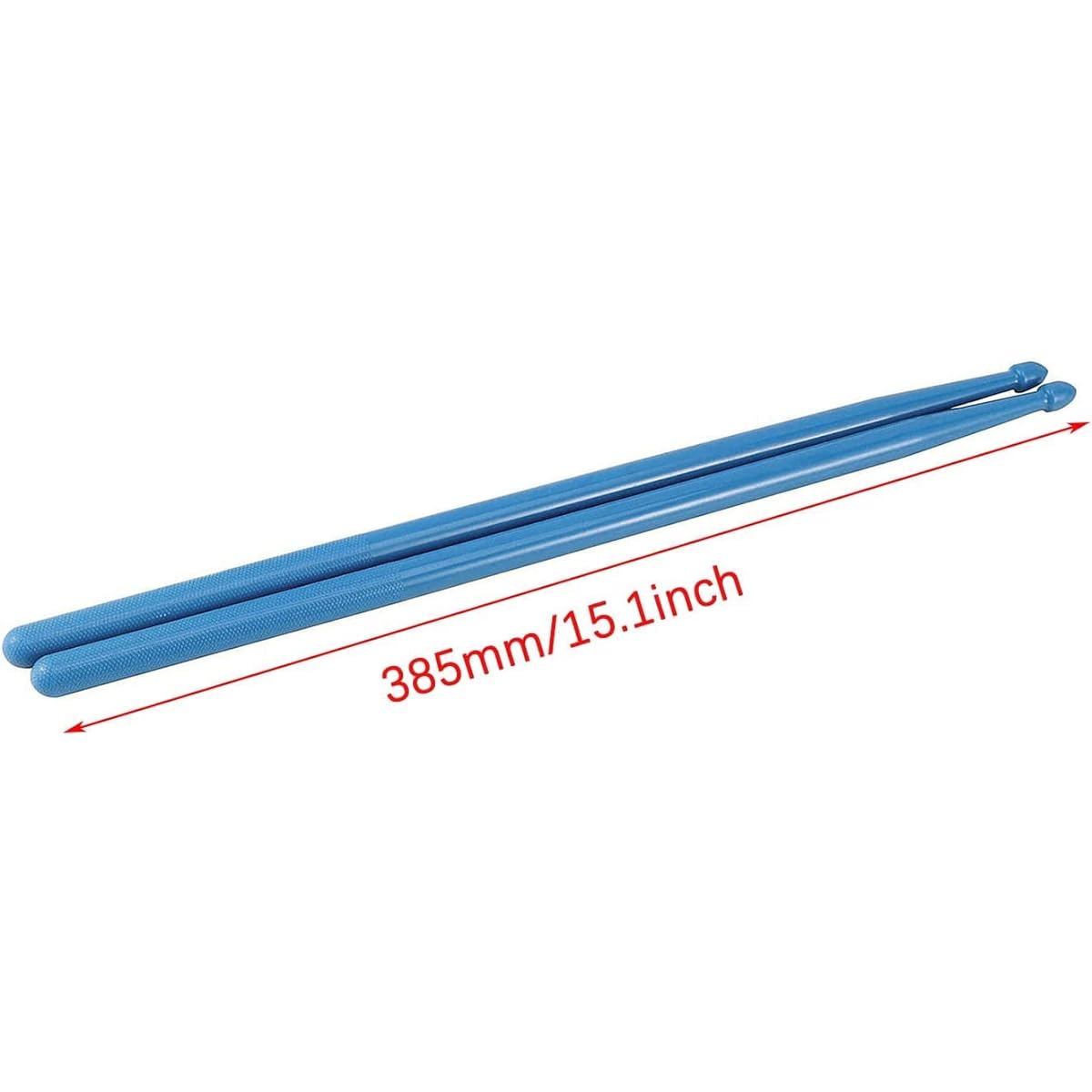 Jiayouy 5A Nylon Drumstick Sticks Set of 3 Fluorescent Light Up Drumsticks for Drums, Glow in the Dark Night Light Drumsticks for Adults Kids Professional Blue Fluorescent