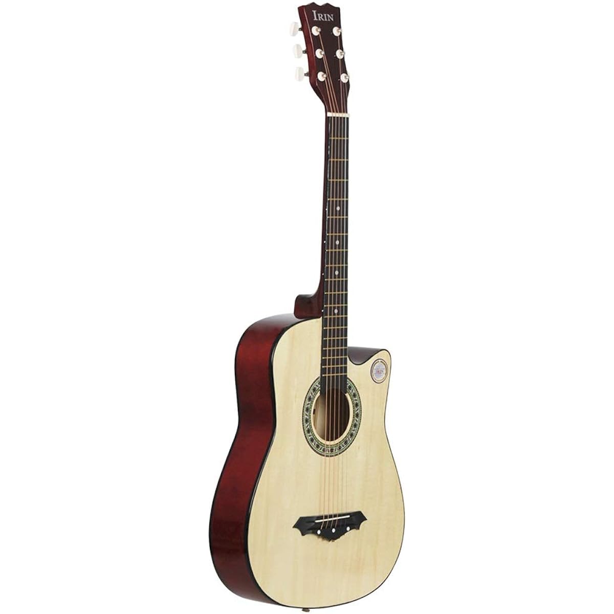 Beginner's Practice Guitar Acoustic Guitar for Adult Beginners Acoustic Guitar Elementary School Students Adults Beginner Guitar (Color: J, Size: 41 inches)