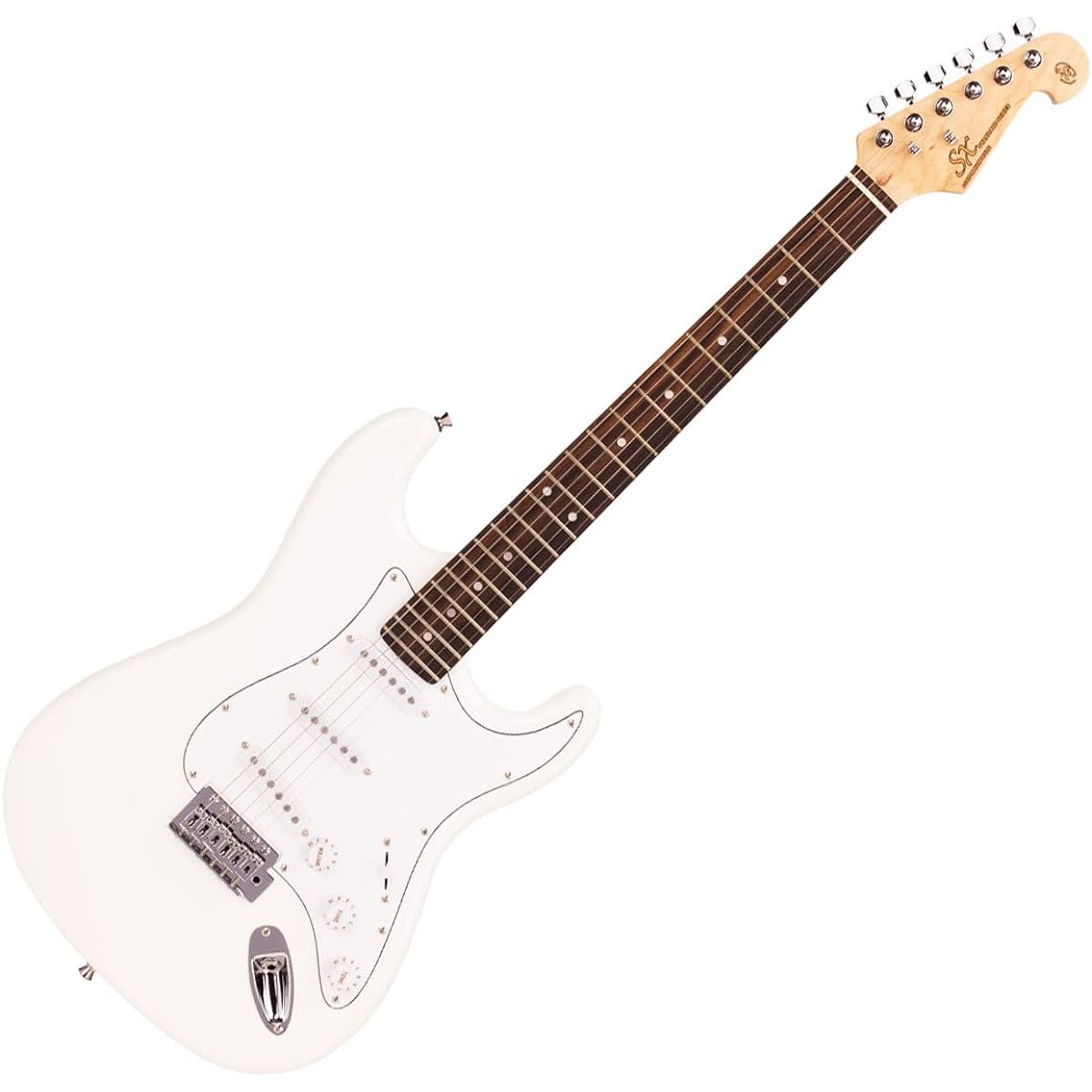 SX ED1 WH electric guitar, Stratocaster type, SX