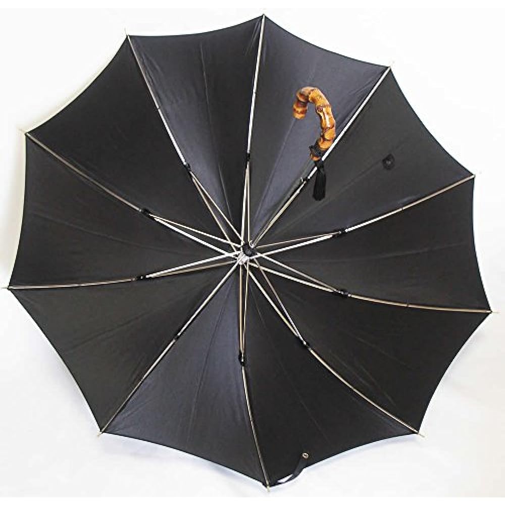 Imperial purveyor Maehara Koei Shoten “Maehara Parasol Shantung Parasol for Both Sunny and Rainy Days (UV Protection) Black Hand Cold Bamboo”