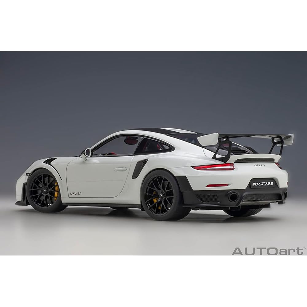 AUTOart 1/18 Porsche 911 (991.2) GT2 RS Weissach Package White/Carbon Black Finished Product 78171