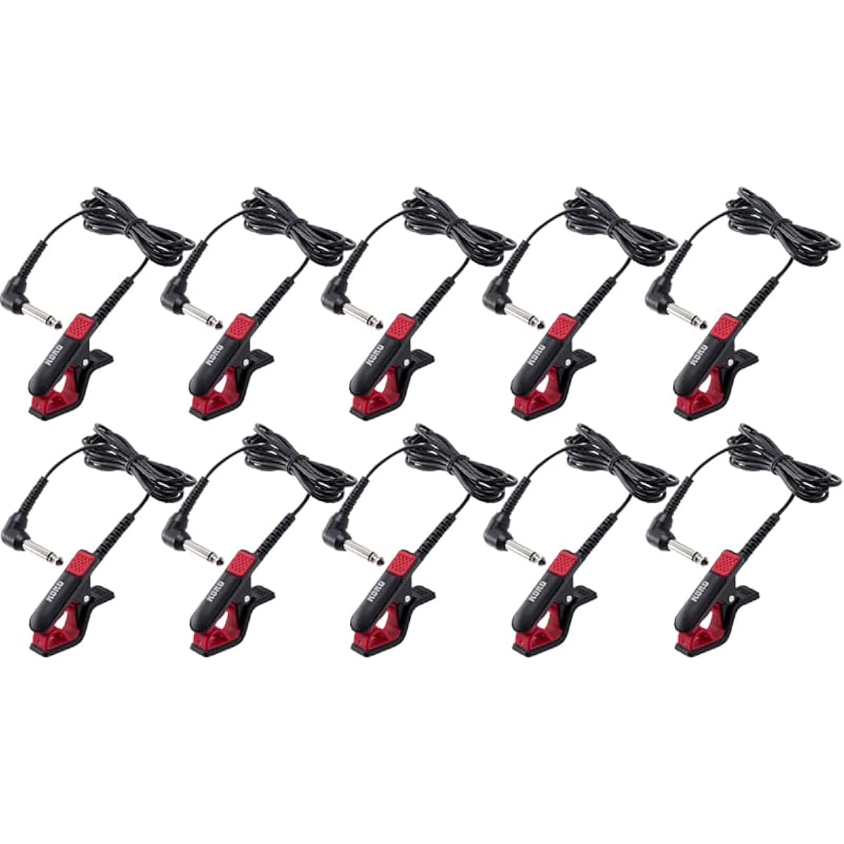 KORG Contact Microphone CM-300 Black/Red CM-300-BKRD Set of 10