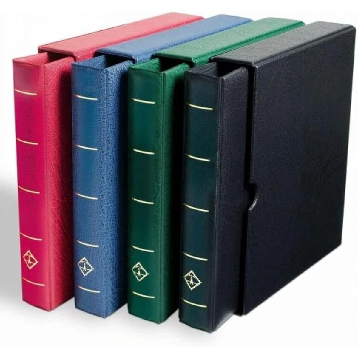 OPTIMA F ring binder, with protective case, blue