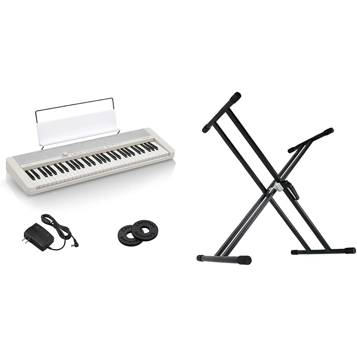 [Genuine Case Set] Casio (CASIO) Electronic Keyboard Casiotone CT-S1 WE + Genuine Soft Case SC-650B