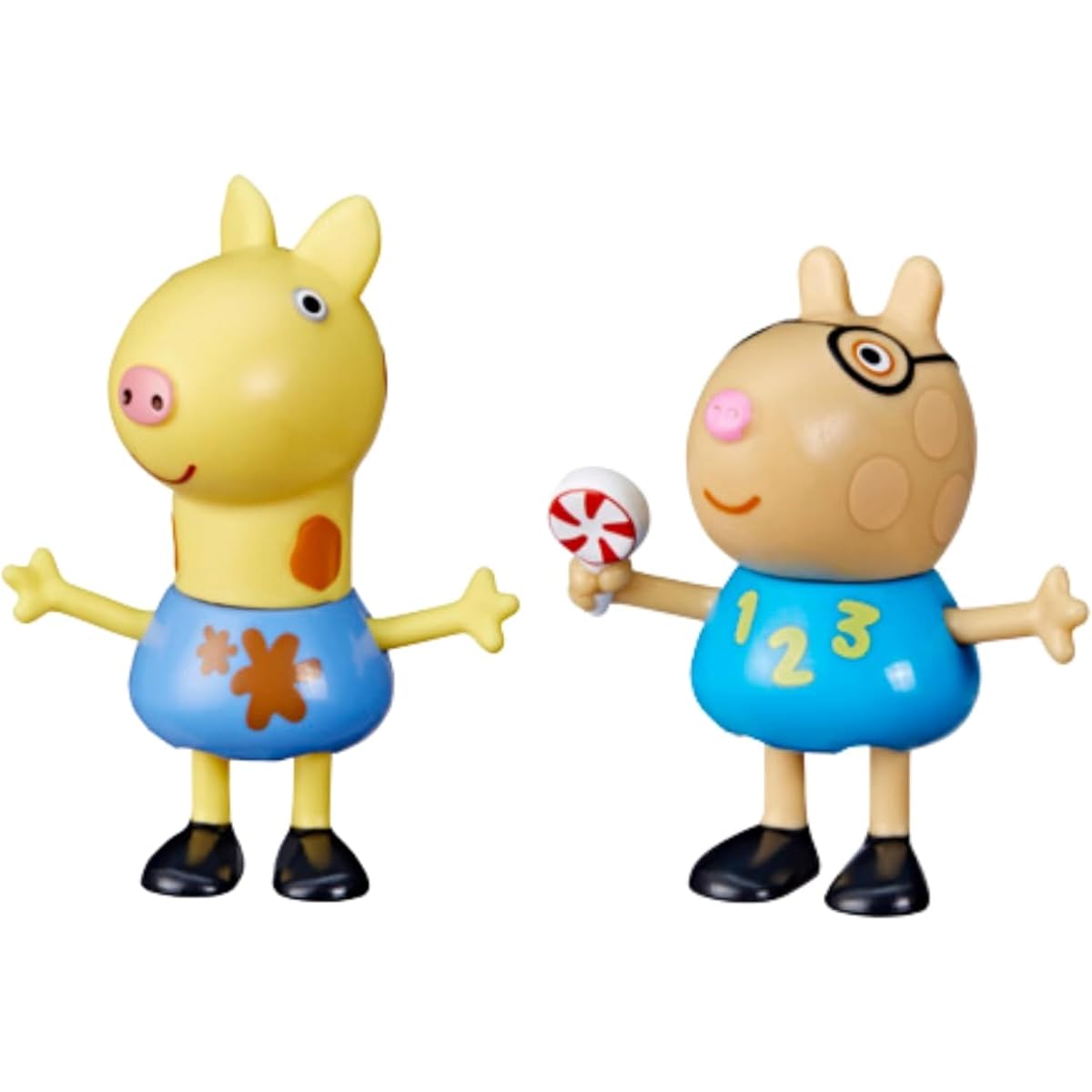 Peppa Pig - 3" 8cm Moveable Articulated Blind Box Figures Twin Pack Identified - Gerald the Giraffe & Pedro the Pony