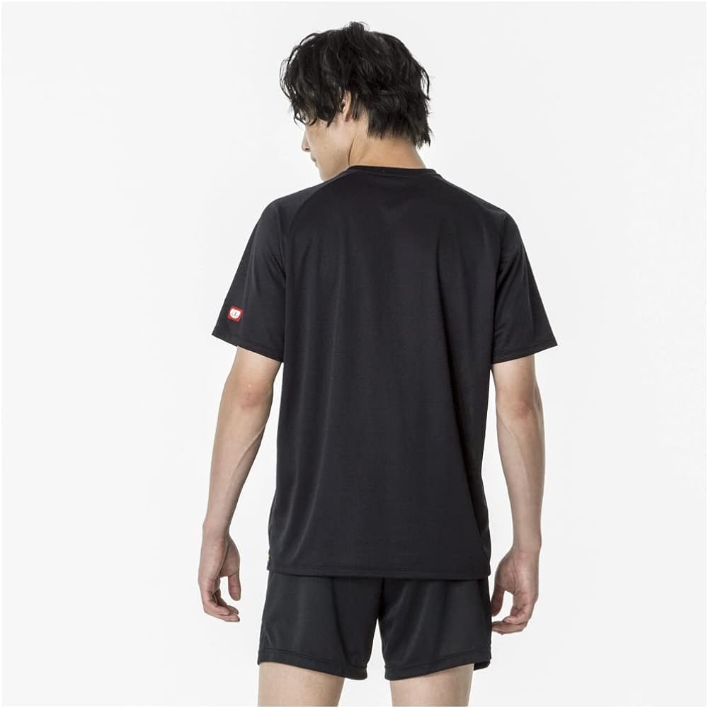 [Mizuno] Table Tennis Wear Game Shirt, Short Sleeve, V-Neck, Unisex, Sweat Absorbent, Quick Drying, JTTA Officially Approved, 82JAA103