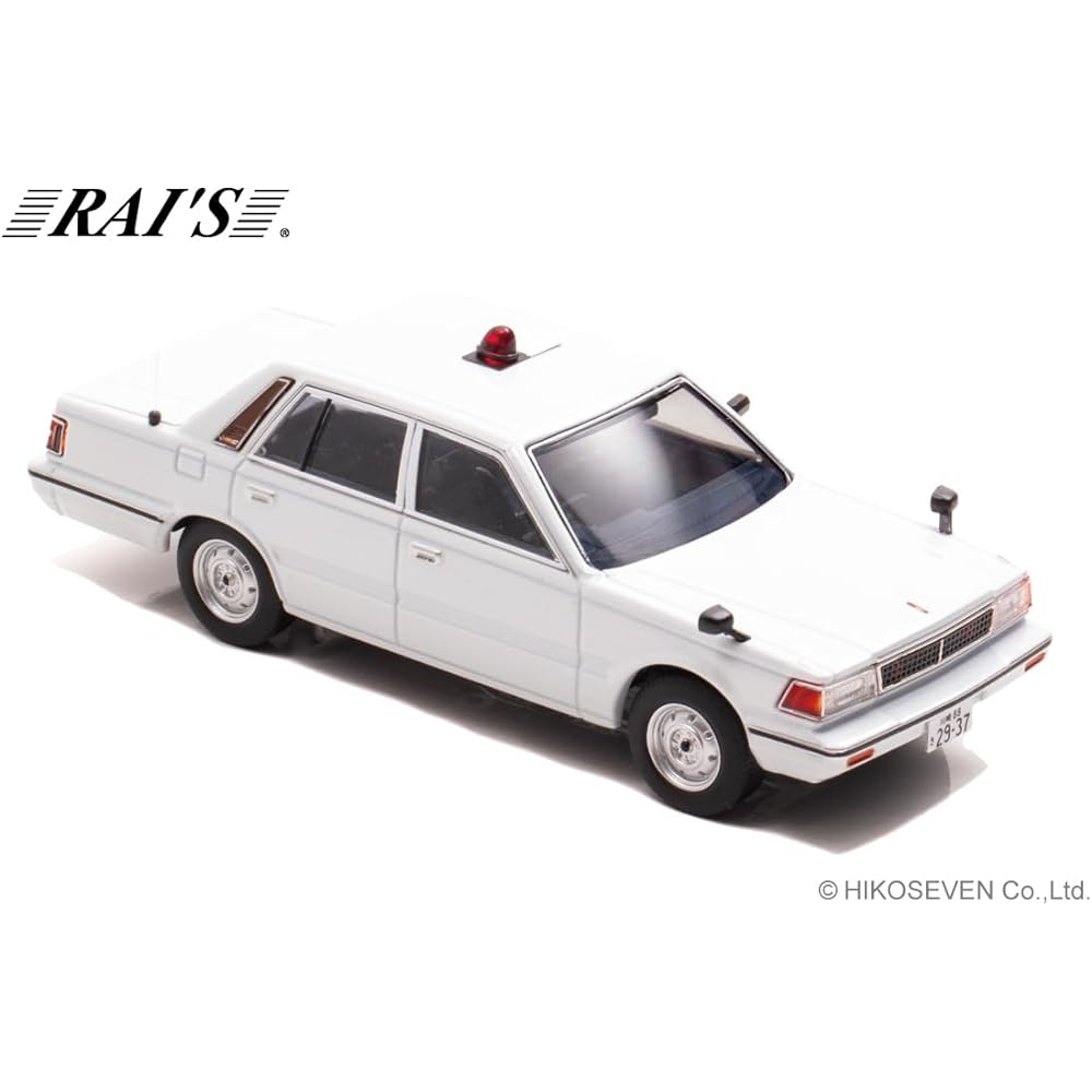 Hiko seven RAI'S 1/43 Nissan Cedric (YPY30 modified) 1985 Kanagawa Prefectural Police Expressway Traffic Police Corps vehicle (masked white) Completed product