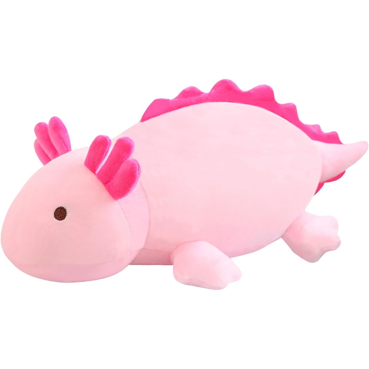 SQEQE Weighted Axolotl Plush Toy Pink Axolotl Stuffed Animal 1,500 lbs Pink Axolotl Plush Toy Cute Cartoon Axolotl Plush Pillow for Boys Girls Gift - 13.8 Inch