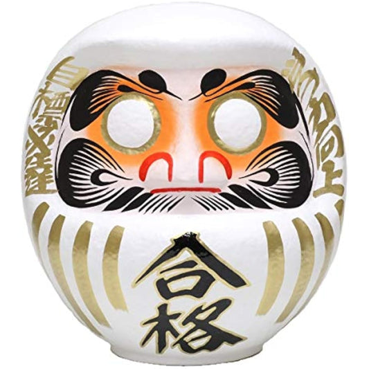 Takasaki Daruma Pass Daruma No. 10 White