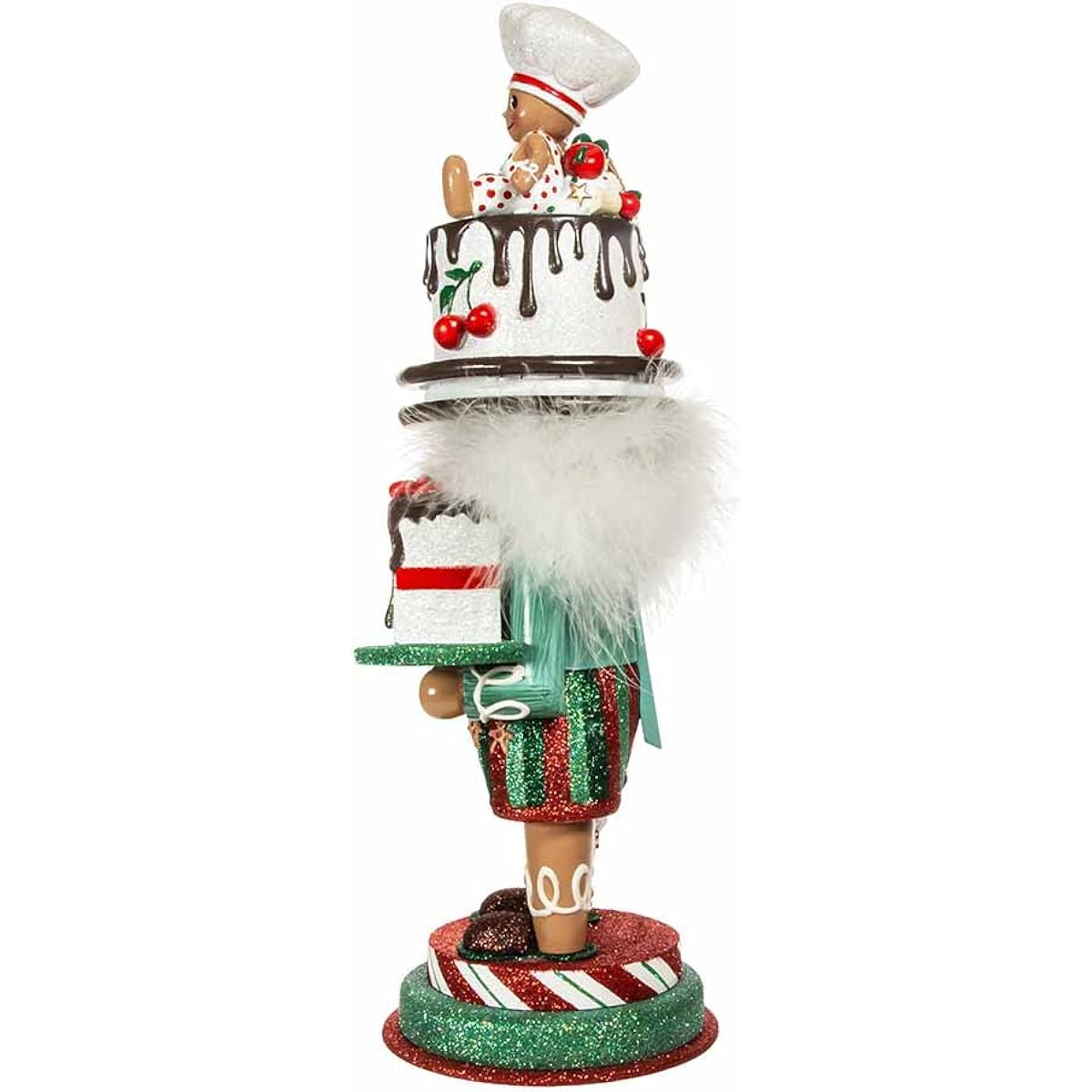 Hollywood Nutcrackers Gingerbread Baker Hat Nutcracker 15" Multicolor