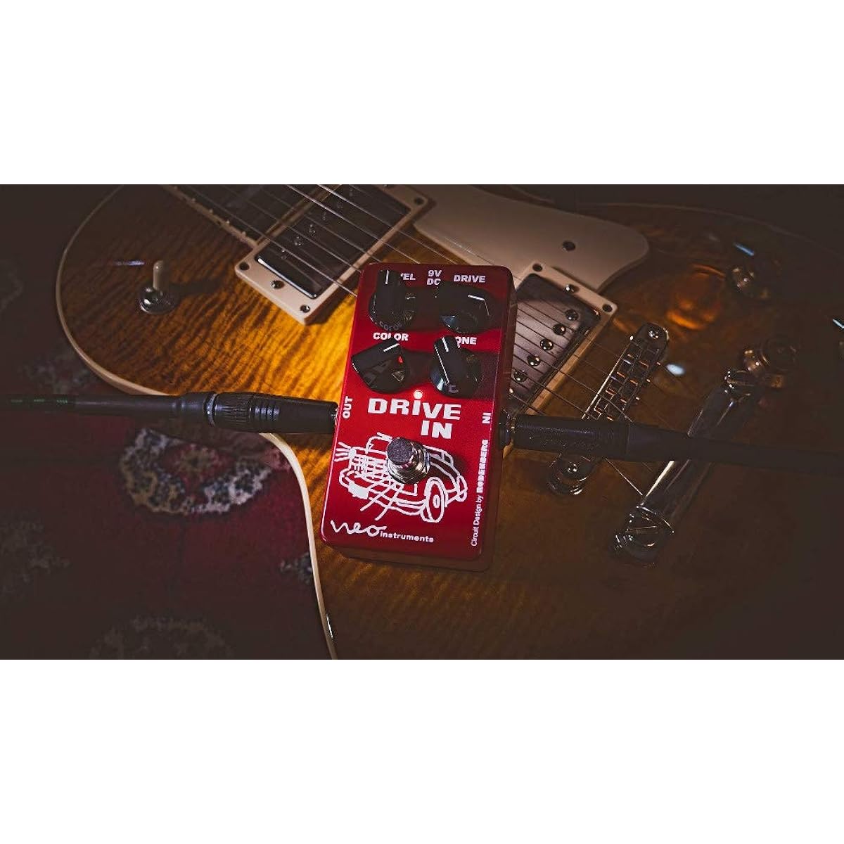 Neo Instruments DRIVE IN Guitar Effector Analog Overdrive Red [Domestic regular product]