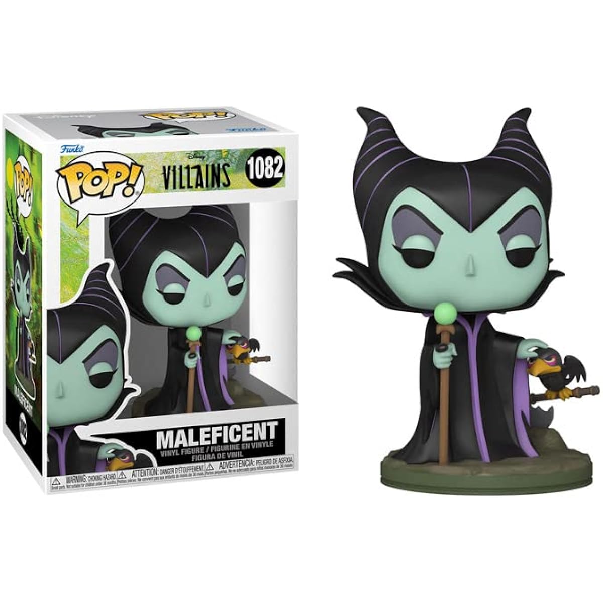 POP Disney: Villains - Sleeping Beauty Maleficent Funko Vinyl Figure (Includes Compatible Box Protector Case) Multicolor 3.75"