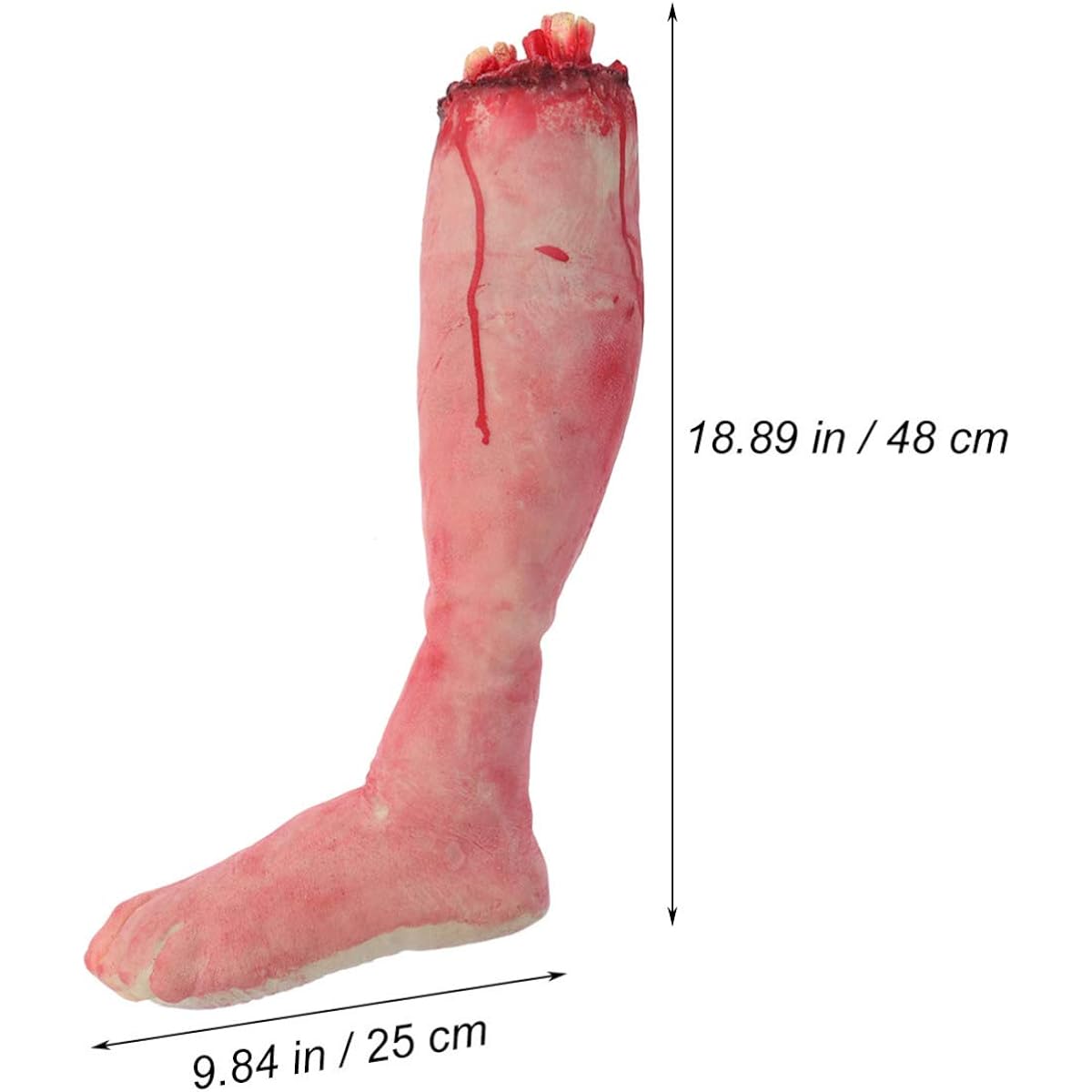Toyvian Halloween Horror Props Bloody Broken Body Parts Fake Human Severed Leg Fake Bloody Leg Halloween Tricky Halloween Party Haunted House Halloween Decorations