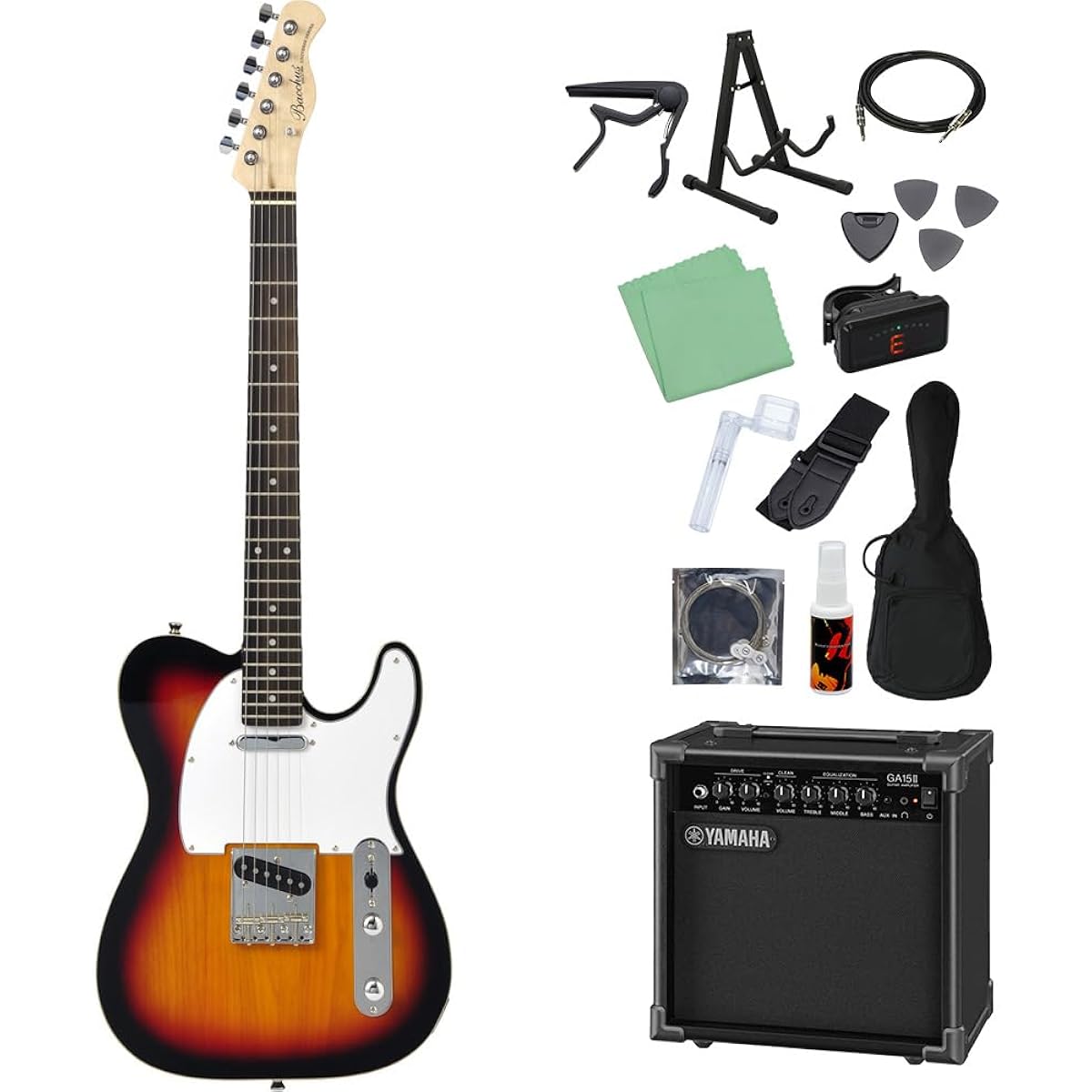Bacchus BTC-1R 3TS Electric Guitar Beginner 14-piece Set [Includes GA15II] Universe Series Bacchus