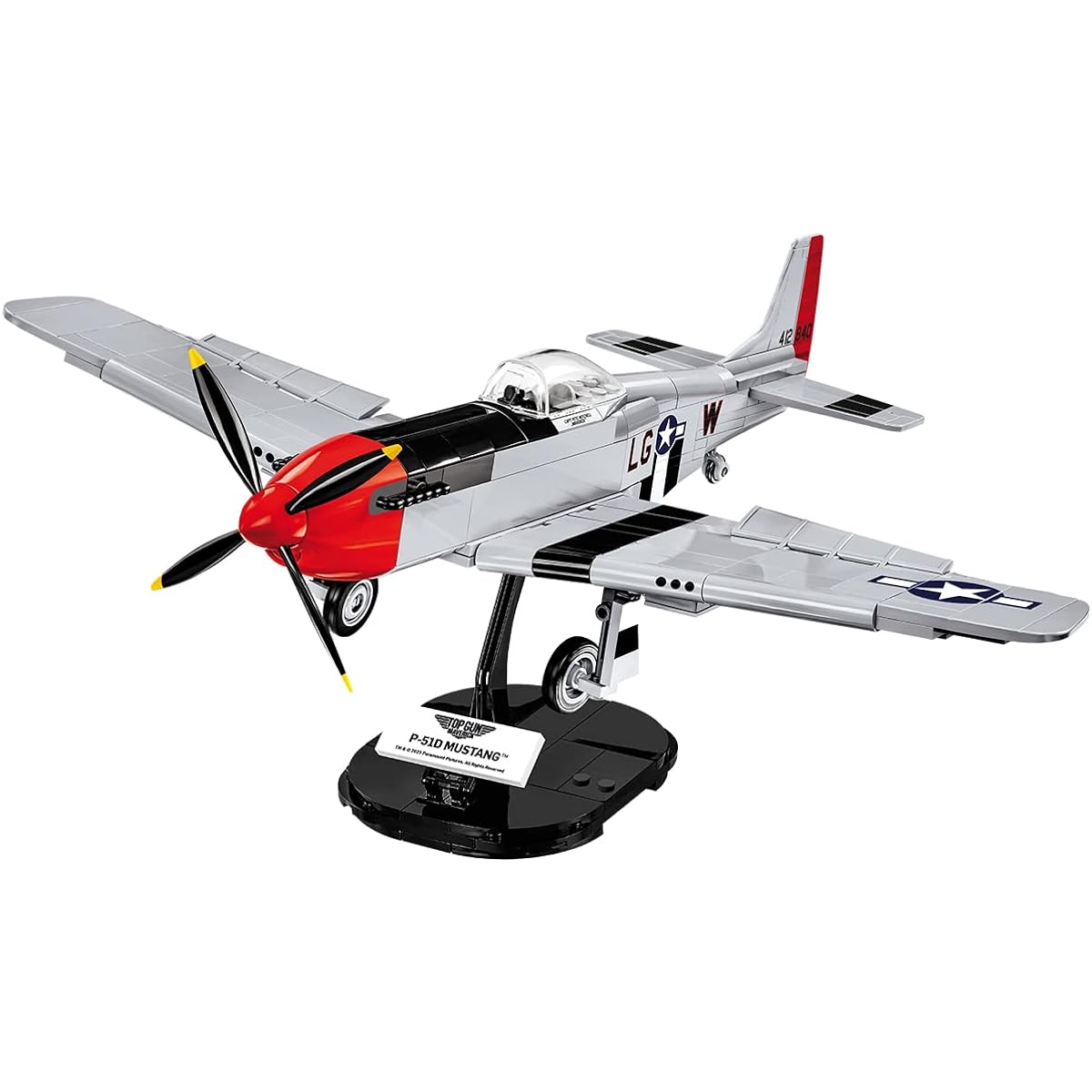 COBI Block US Air Force Fighter P-51D Mustang MUSTANG 1/32 Scale 350 Pieces Movie Top Gun Compatible with Lego 5846
