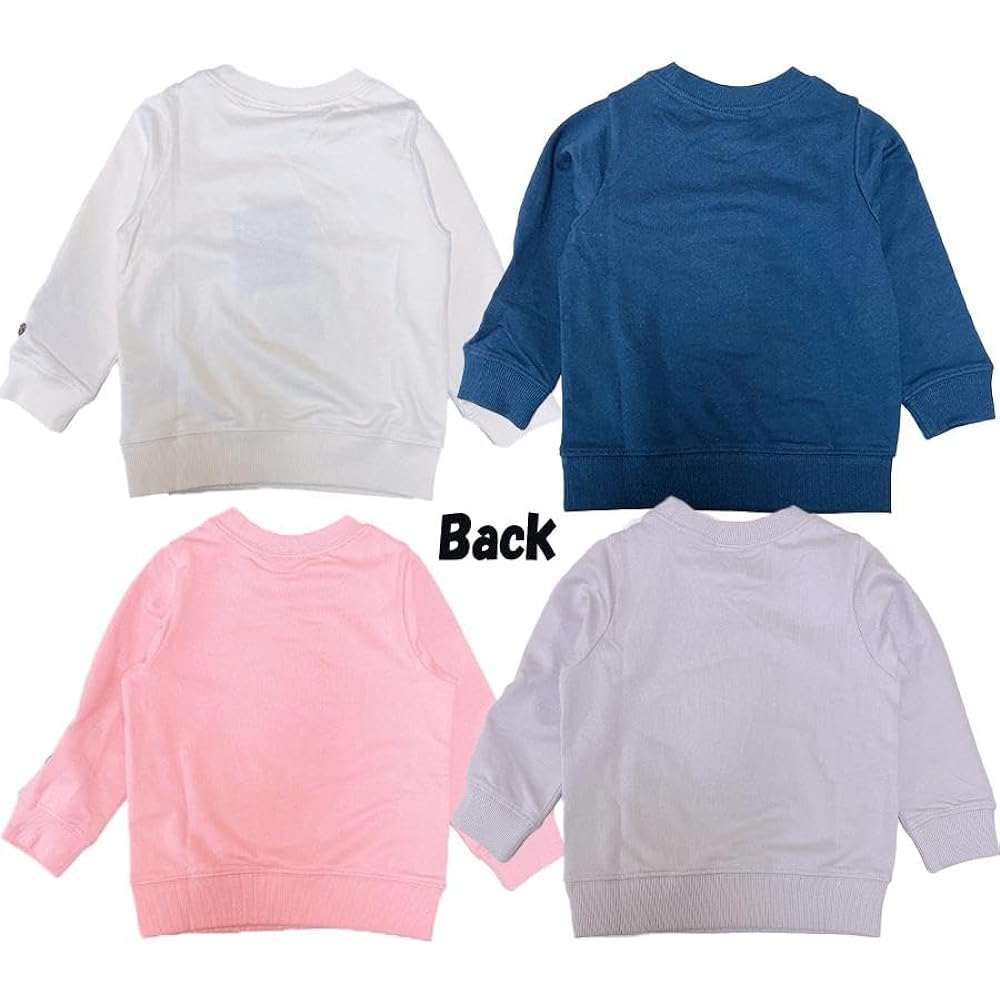 [Bandai] Anpanman 4 Characters Sagara Embroidery Sweatshirt, Long Sleeve, Shirt, Children's Clothing, Mini Fleece (EA3796)