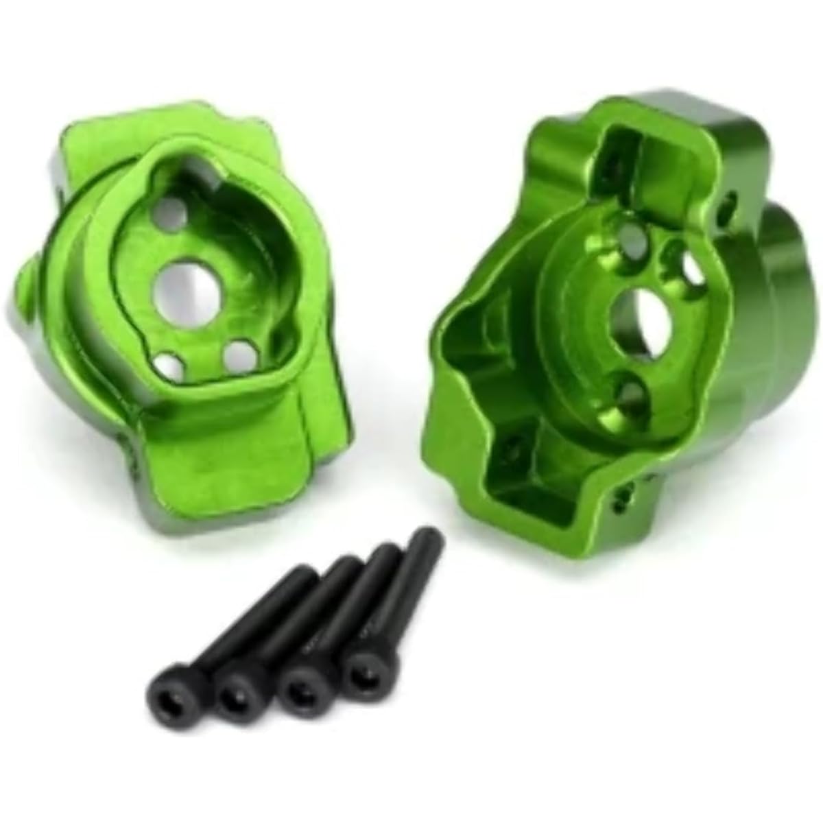 Traxxas Portal Drive Axle Mount Rear 6061-T6 Aluminum (Green Anodized) (Left and Right) 2.5x16 CS (4)