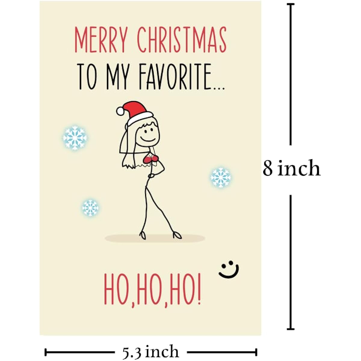 Cheerin Funny Christmas Cards Aunt Niece - Whimsical Christmas Cards for Friends - The Ideal Christmas Gift Choice for Her