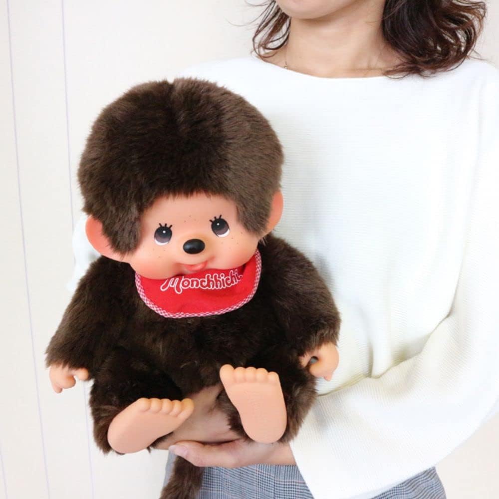 Monchhichi Premium Standard Soft Monchhichi Brown Boys L Size Height approx. 30cm 226641