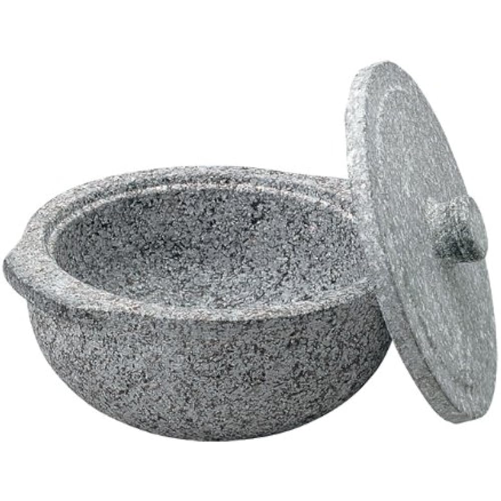 Nagamizu far infrared stone pot (with stone lid) earthenware pot style 26cm