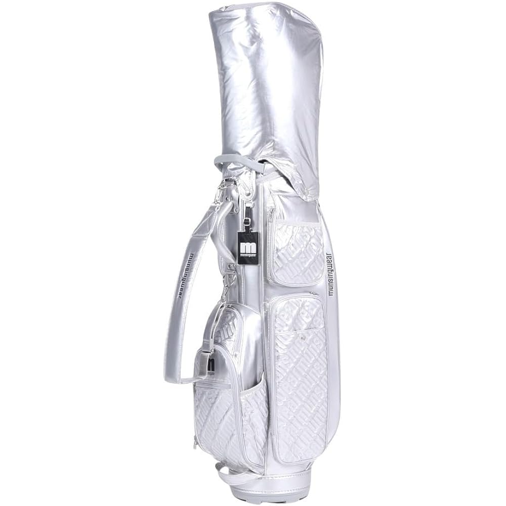[Munsingwear] Caddy Bag [ENVOY] 2.8kg 8.5 type 4-division 46-inch compatible with iron cover Elegant Golf MQCWJJ10W Women's SV00 (Silver)