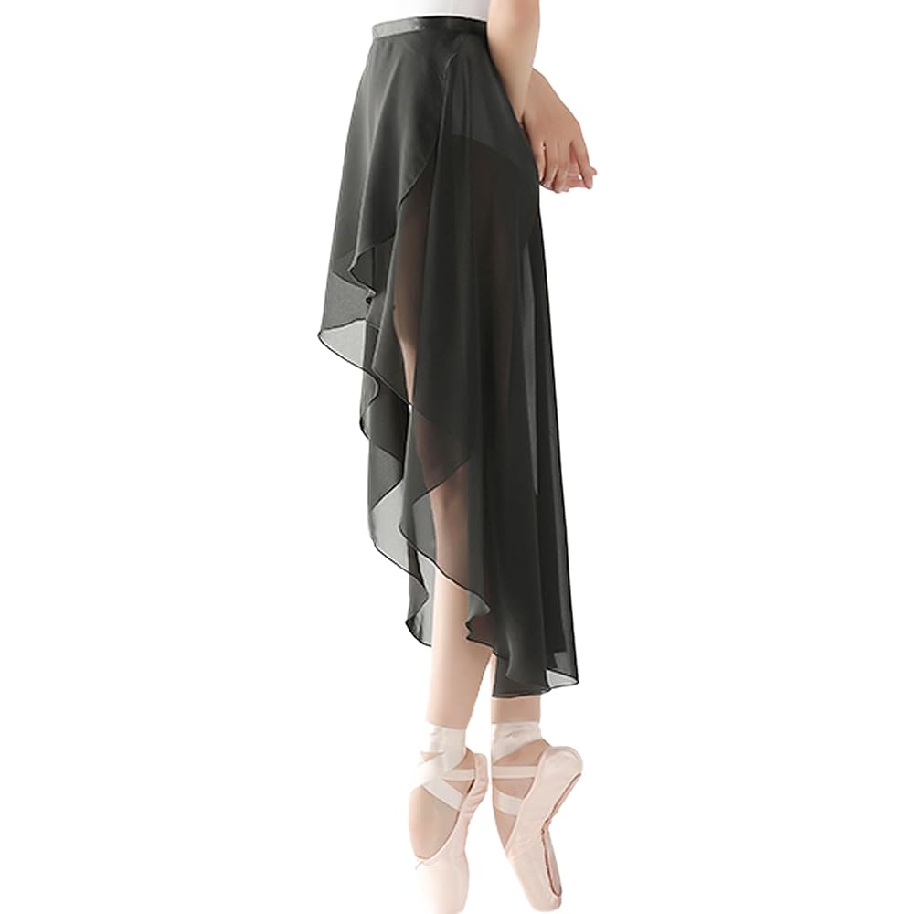 [flexdans] Ballet Skirt, Adults, Wrap Skirt, Chiffon Skirt, Ballet Supplies, Dance Skirt, Wrap Skirt, Dance, Elastic Waist, Pull-on