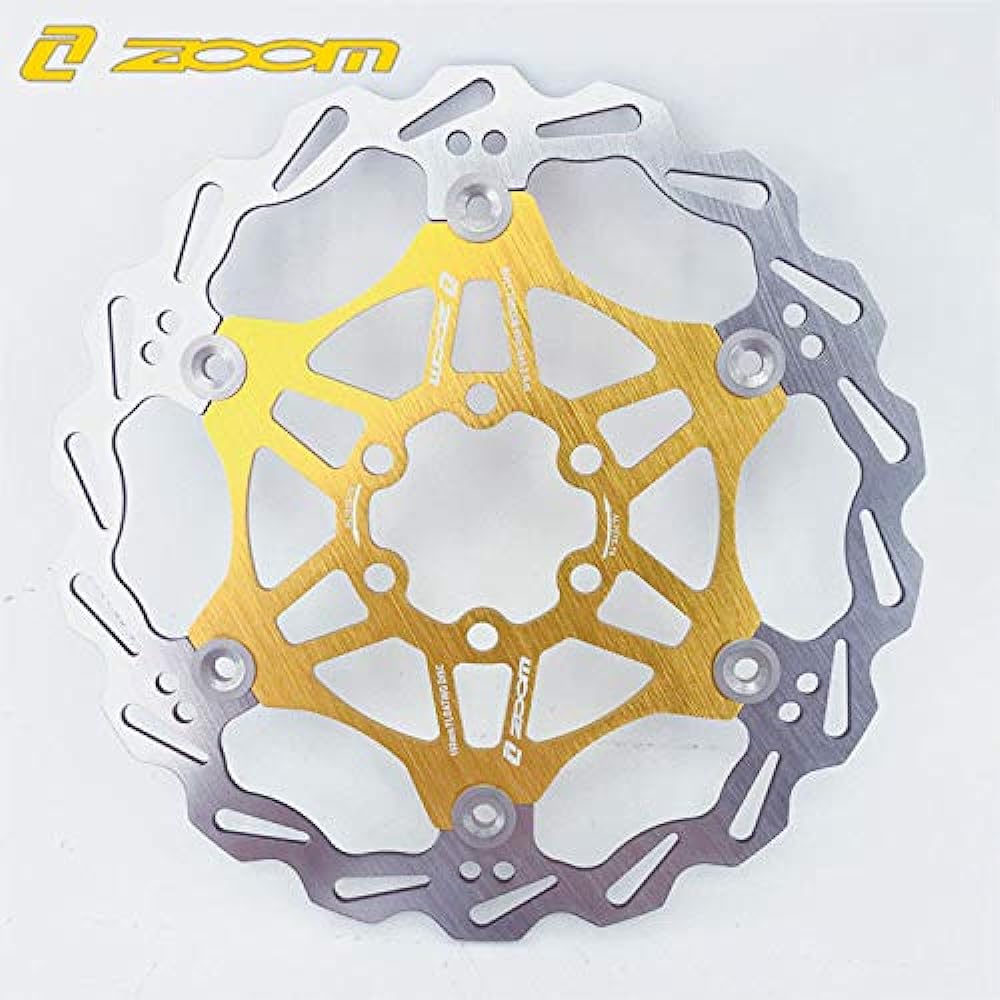 Zoom HB-875 Mountain Bike Hydraulic Brake Front and Rear Set with 160mm Floating Rotor for 1 Bicycle