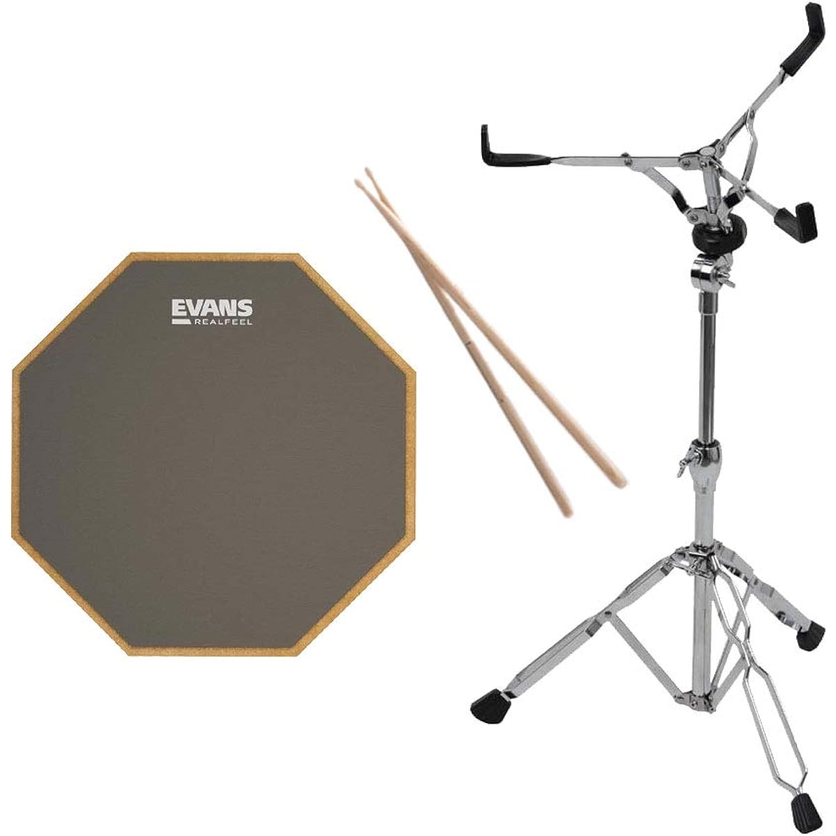 EVANS 12" Drum Practice Pad [With Stand & Stick] (Training Pad) Evans Evans RF12G