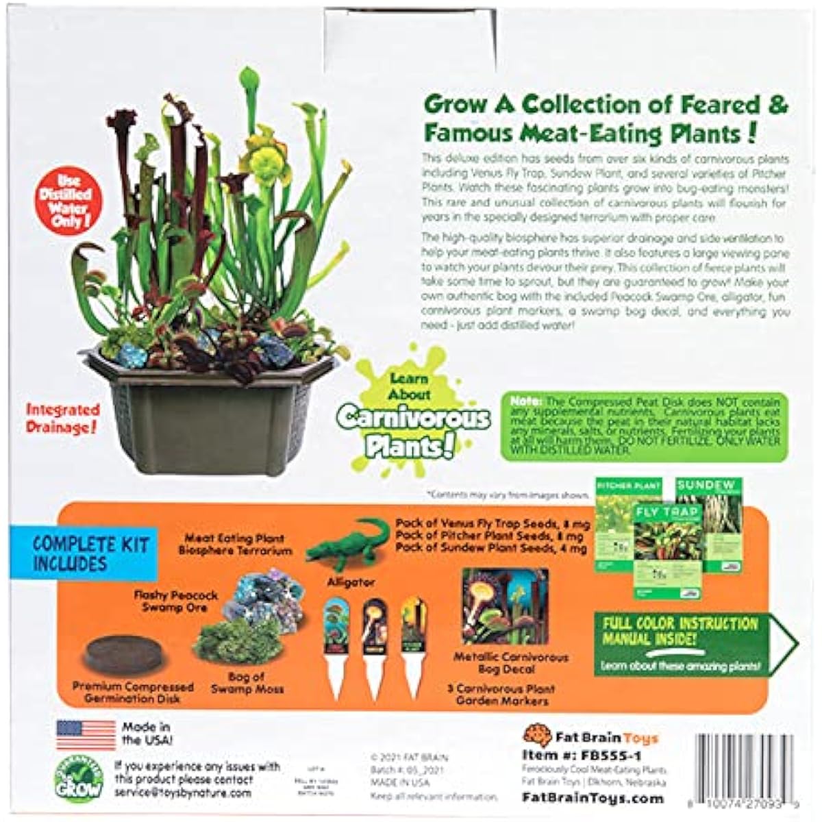 Fat Brain Toys Carnivorous Creatures - Fiercely Cool Carnivorous Plants Office & Desk Toys Ages 4-10