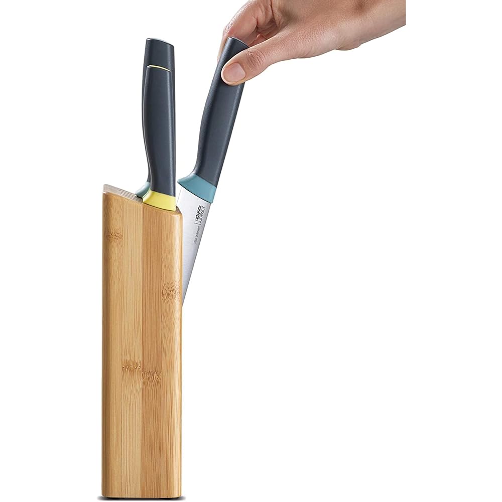 [Genuine Product] Joseph Joseph Knife Knife Block Elevate Knife 5 Piece & Bamboo Block Set 10300