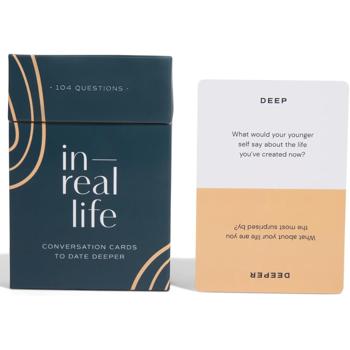 In Real Life Conversation Cards to Date Deeper: 104 Questions for Couples - Dating Game for New Couples - Couples Gifts