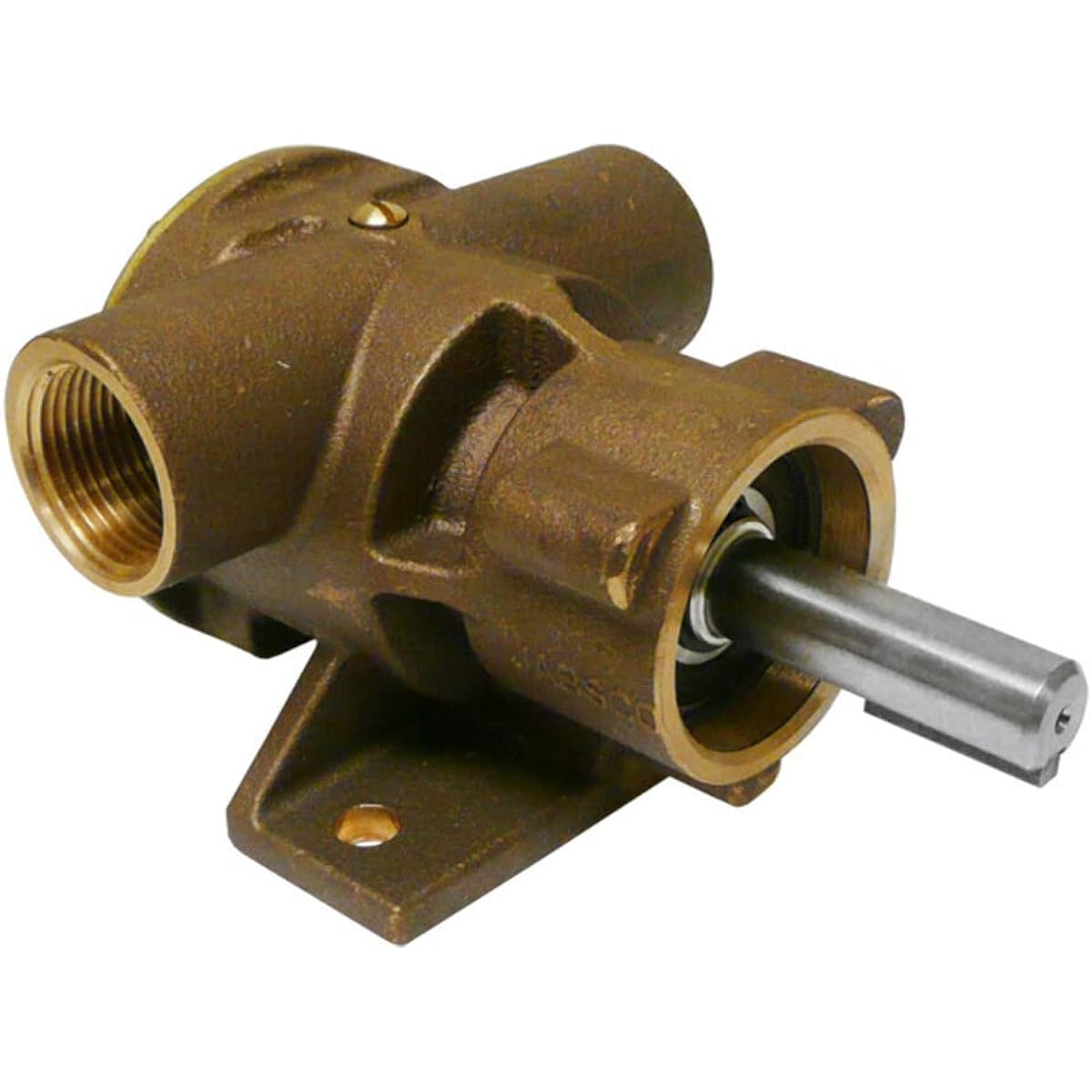 Jabsco 777-9001 Marine Pulley Driven Flexible Impeller Pedestal Mount Pump (62-GPM, Neoprene Impeller, Full Cam, Face Seal, 1 NPT Ports) by Jabsco