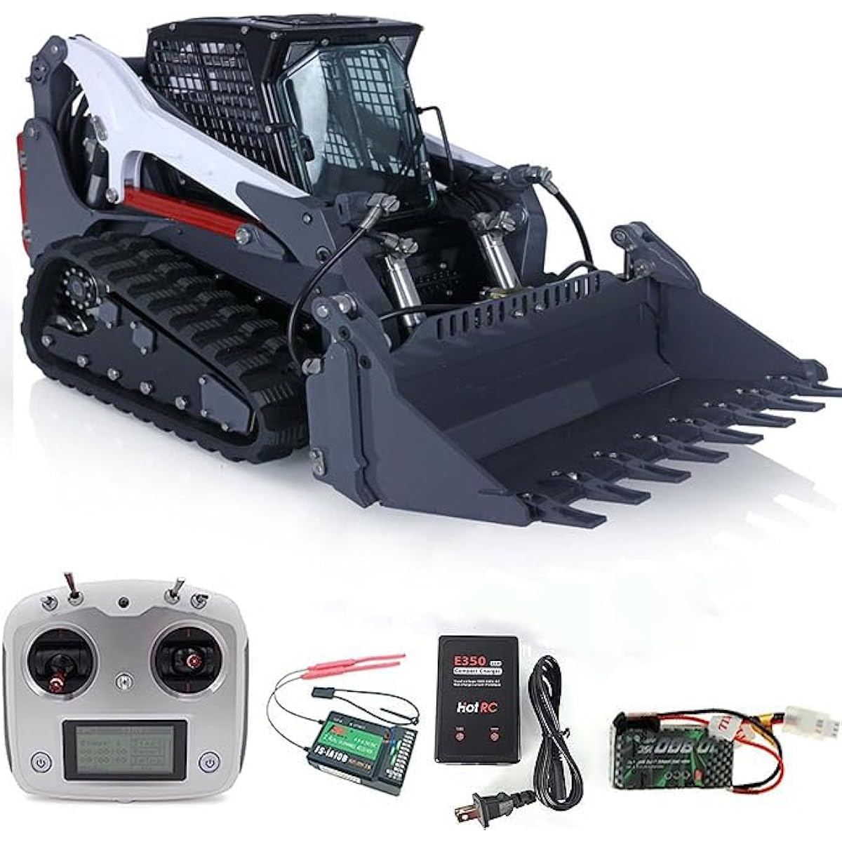 Lesu 1/14 Metal Aoue-Lt5 Truck Skid Steer RC Hydraulic Loader RTR Model Sound