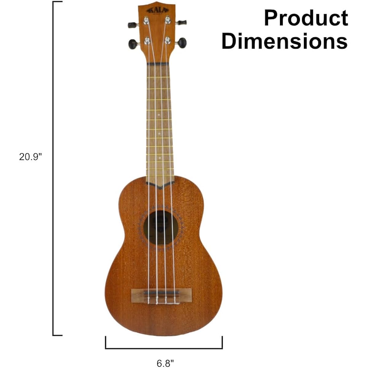Kala Learn To Play Ukulele Soprano Starter Kit Online Lessons Tote Bag App & Book Set with Kala Tuner Lumintrail Polish Cloth