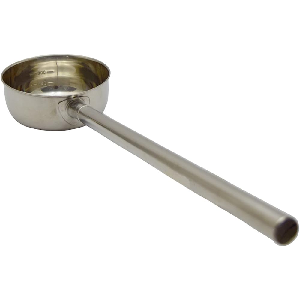 Takagi Stainless Steel Pattern Water Ladle 12cm 500cc with Scale