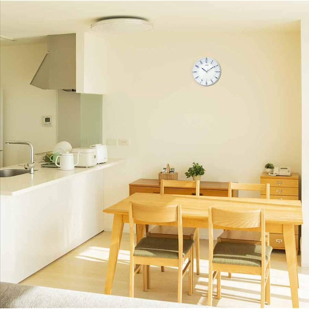RHYTHM Citizen Wall Clock Radio Clock Continuous Second Hand Interior Blue Φ28x4.8cm CITIZEN 8MY556-004