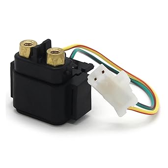 Solenoid Relay Motorcycle Starter Relay Solenoid for Yama & Ha YFM 125 GB GD GT GV GW GX GY Grizzly AE02W 350 XS Warrior 3GD YN 100 Neos SB041