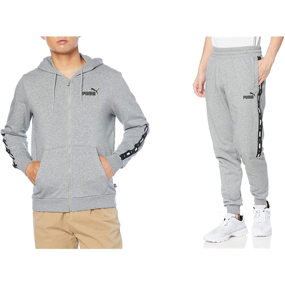 [PUMA] Sweat Hoodie ESS+TAPE Full Zip Hoodie 849555 Men's Sweat Parka