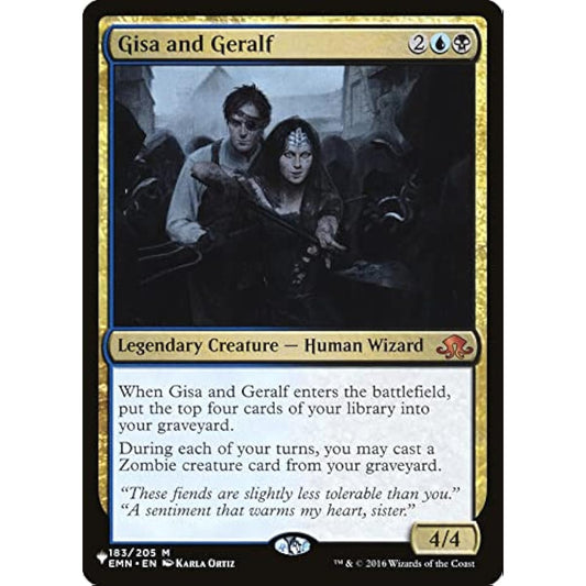 Magic: The Gathering - GISA and Geralf - The List