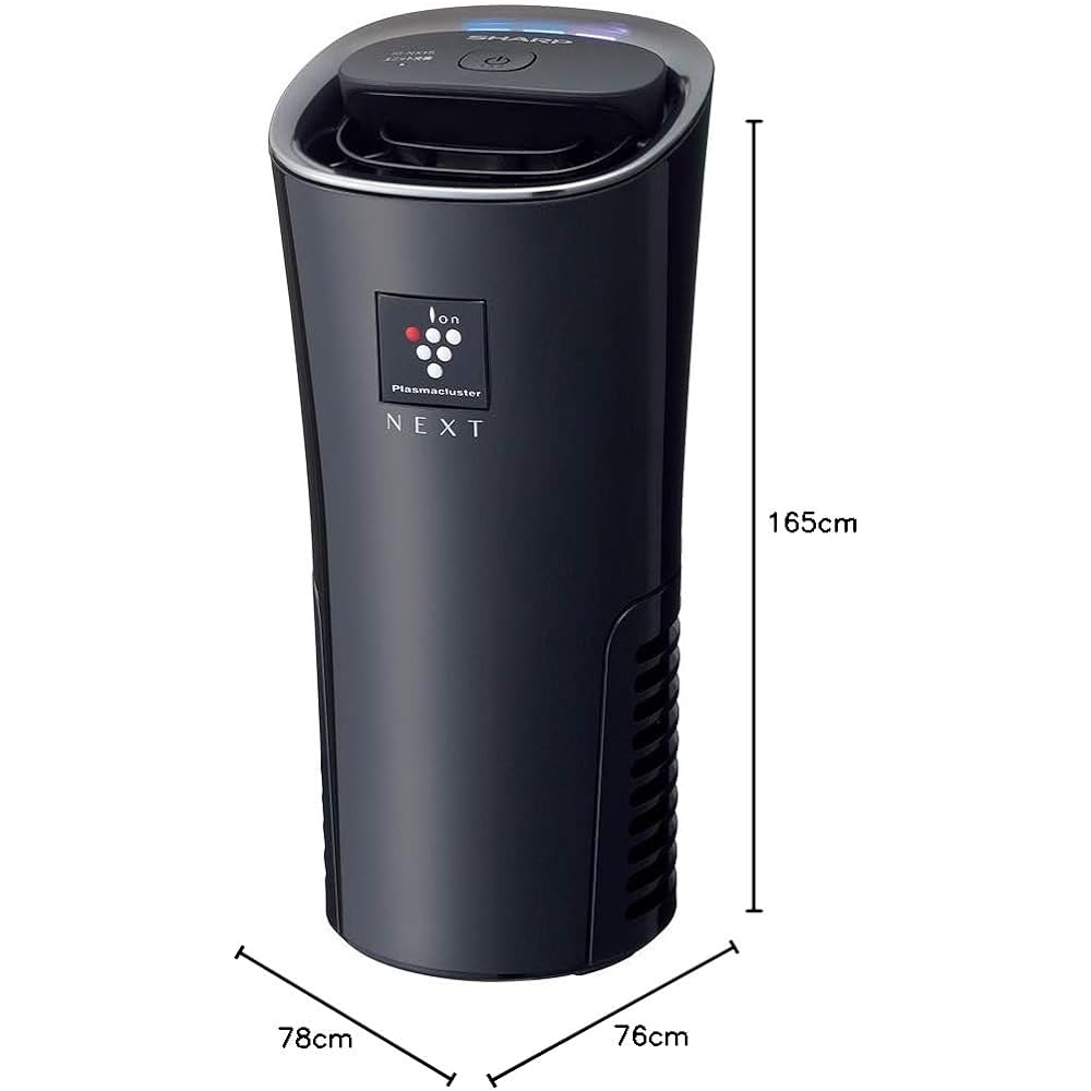 SHARP Plasmacluster Ion Generator (Car Compatible Type, Black) Equipped with SHARP "Plasmacluster NEXT" IG-NX15-B