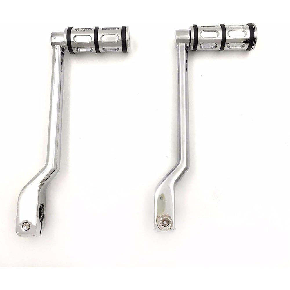 Style 101 Motorcycle Chrome Heel/Toe Shift Lever/Gear Shift Foot Lever with Footpeg Shifter Pegs for Harley-Davidson Road King Street Glide 1988-2017