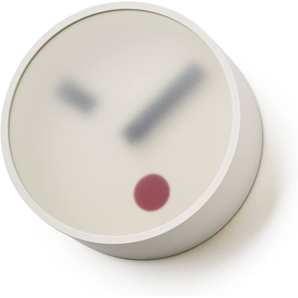 Lemnos Wall Clock Analog Kehai Stucco Aluminum White KM22-01 WH Lemnos Diameter 130 x Thickness 55mm