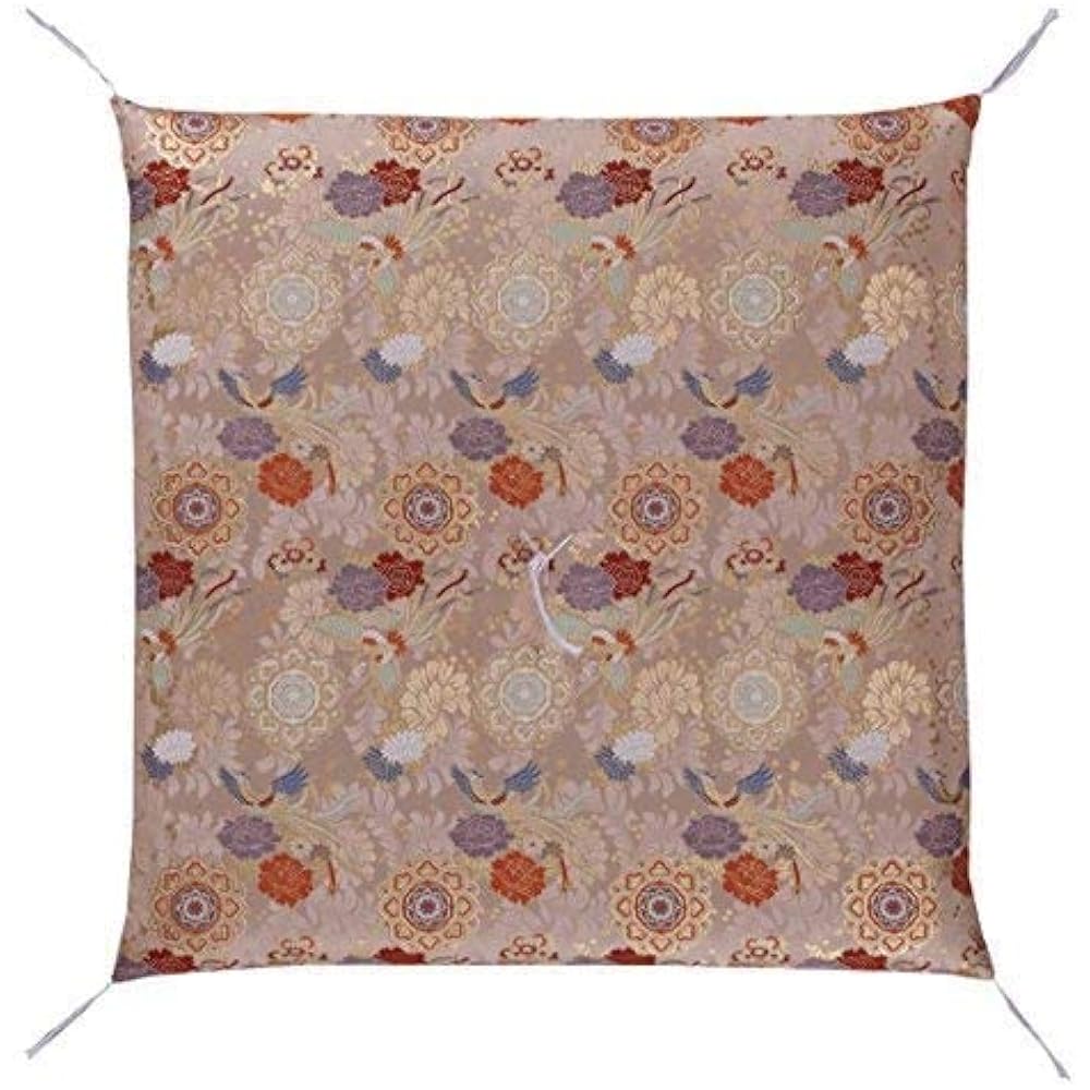 Heavenly Ascension Phoenix (Compressed Cotton) Gozen Zabuton 67 x 68 Memorial Service Buddhist Altar Temple Zabuton (Cream)