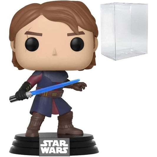 POP Star Wars The Clone Wars Anakin Skywalker Funko Vinyl Figure (Includes Compatible Box Protector Case) Multicolor 3.75"