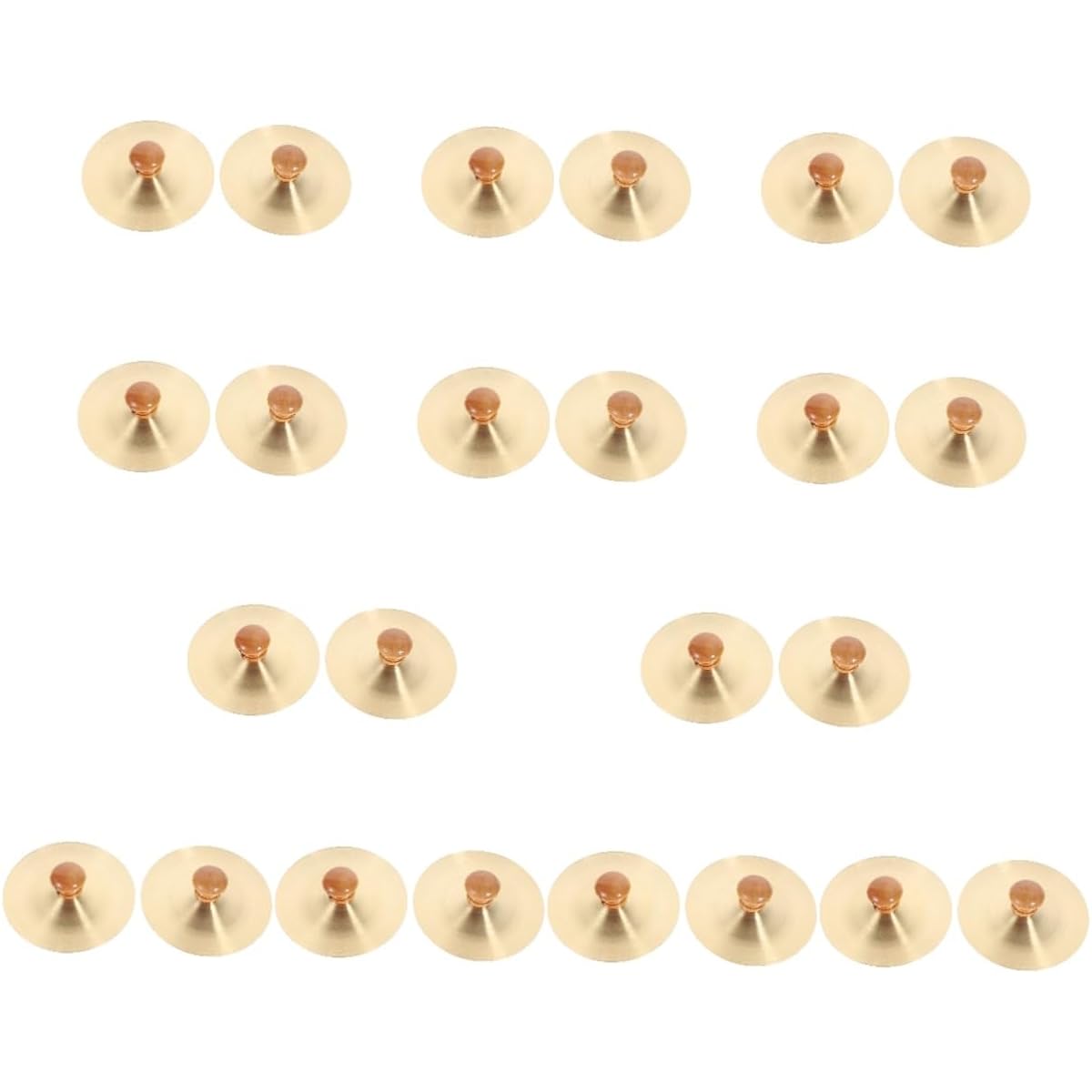 Vaguelly 24pcs Copper Cymbals Gin Cymbals Christmas Tree Silver Hand Cymbals Gold Finger Cymbals Pitch Pipe Musical Fingers Belly Dance Rain Stick