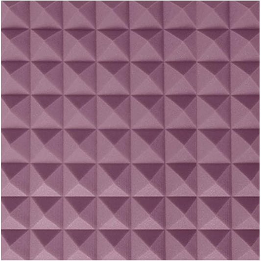 Anti-noise Acoustic Foam Tile Panel, Acoustic Foam Padding Studio KTV Soundproof Foam Panel, Soundproofing Decorative Wall Sticker (Purple 50*50*5CM) (Purple 50*