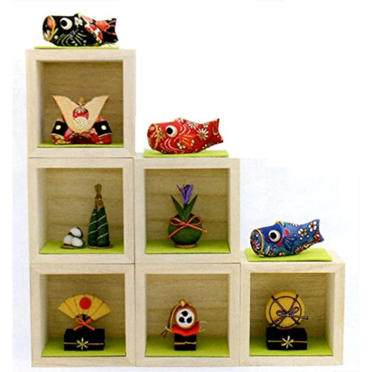 "Box decoration set" Boys' Festival decorations and helmet decorations