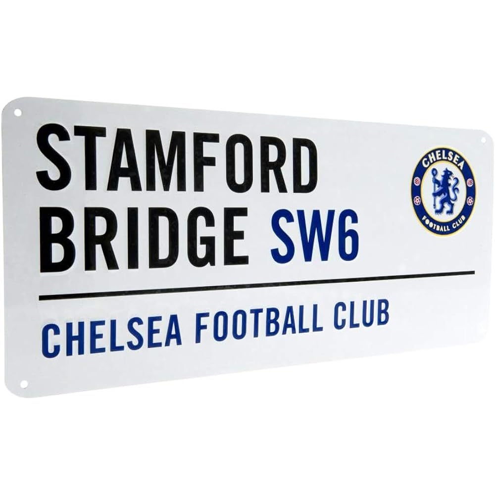 Chelsea FC (Chelsea FC) (Chelsea FC) Official Street Sign Tin 40 x 18cm