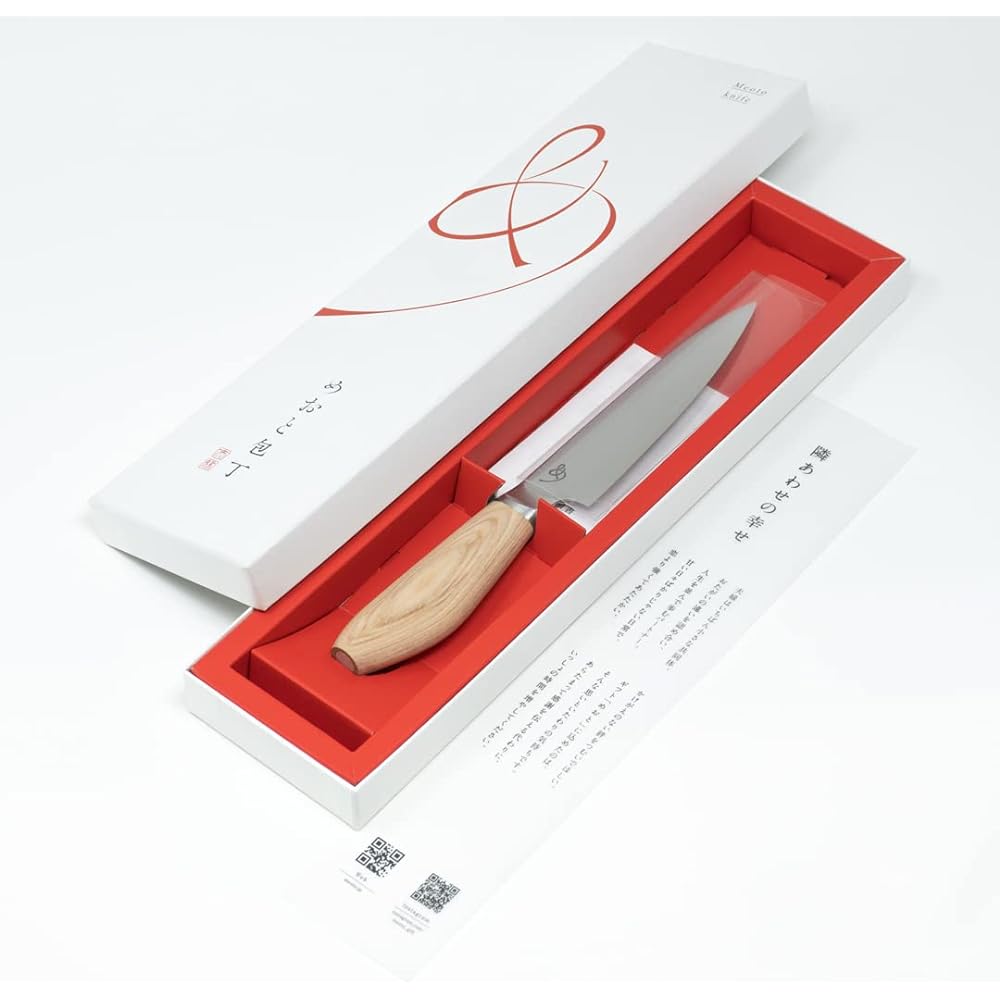 Meoto Knife, Petty Knife, Couple's Knife, Made in Japan, Made in Seki City, Gifu Prefecture, Pair Gift, Waterproof, Natural Wood, Wooden Knife, Made in Japan, Luxury Housewarming Gift, Wedding Gift, Gift